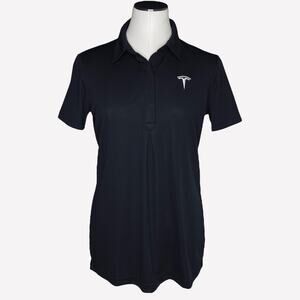 Tesla Motors Black Polo Women's size Medium
